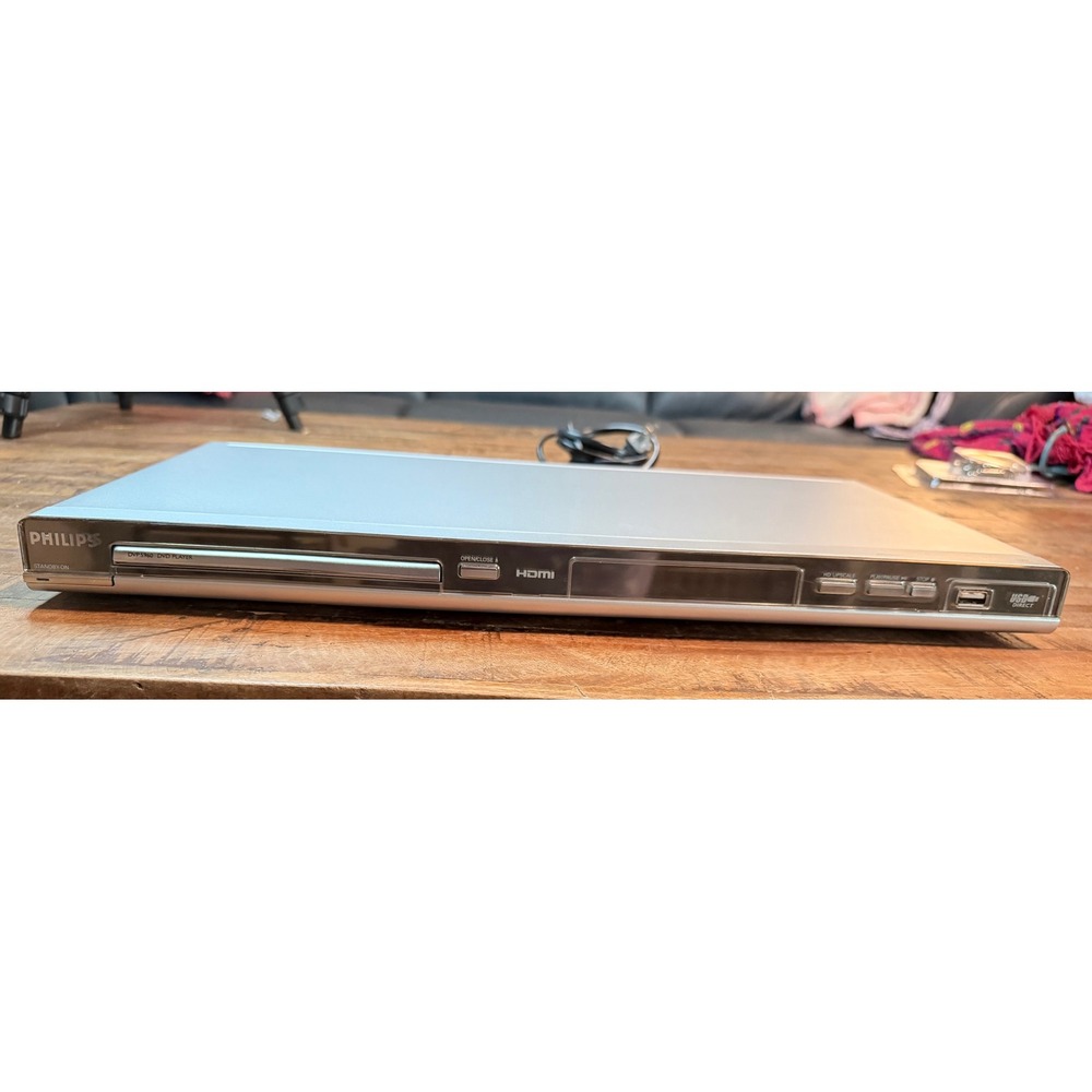 Philips DVP5960/37 DVD Player HDMI 1080i HD Upscale USB Direct Silver Slim
